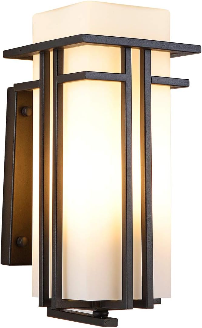 Black Square Outdoor Wall Lantern