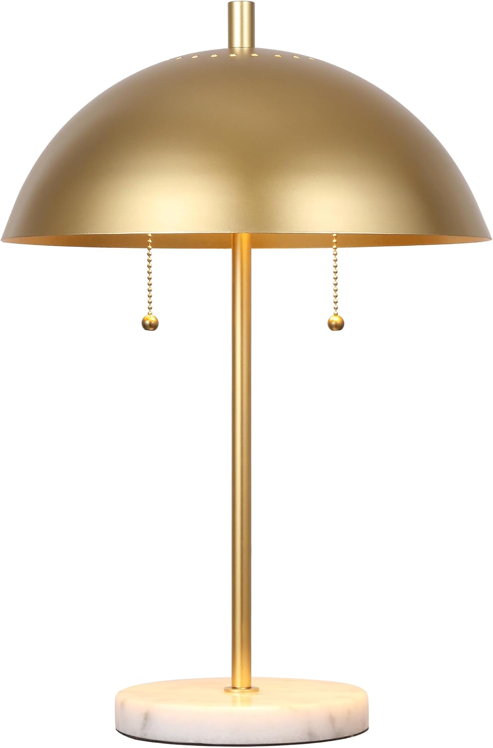Gold Marble 2-Light LED Table Lamp