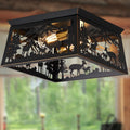 Black Deer Farmhouse Ceiling Light