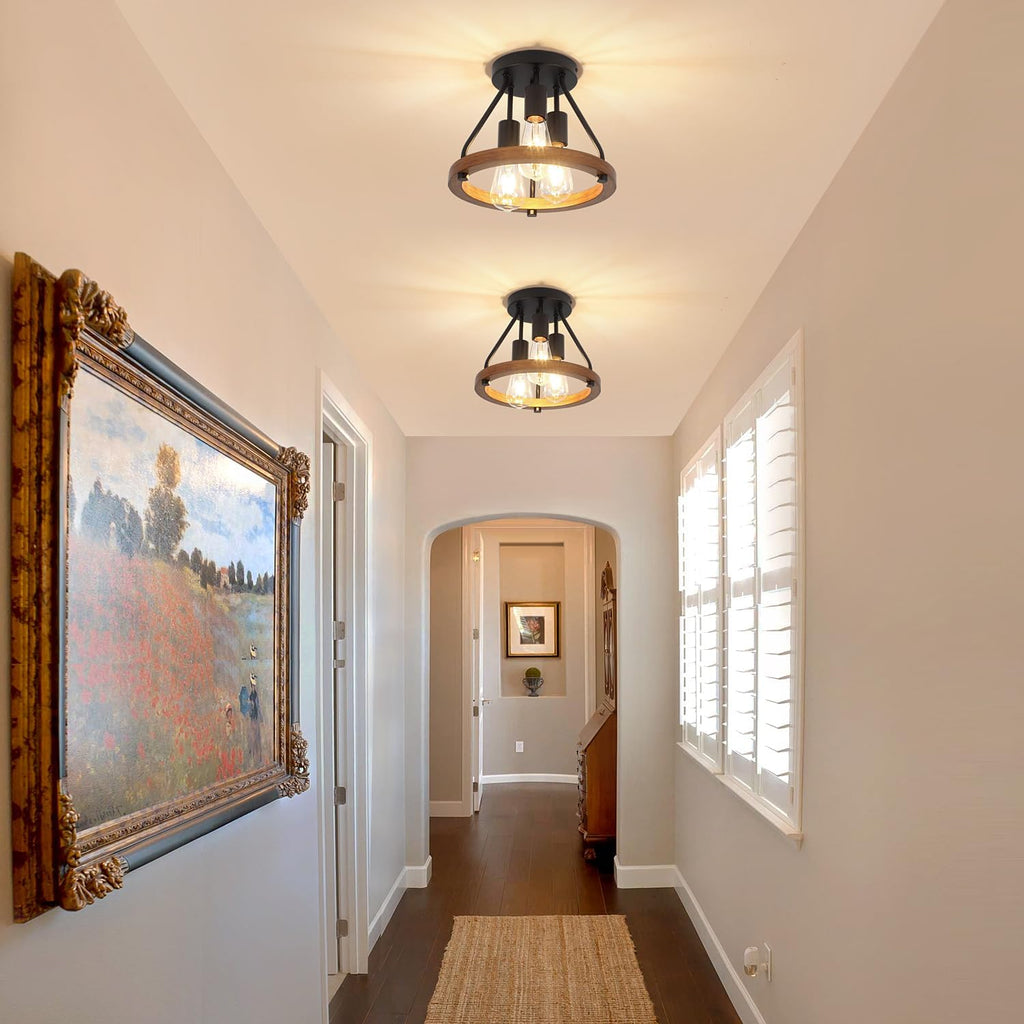 3-Light Farmhouse Ceiling Light