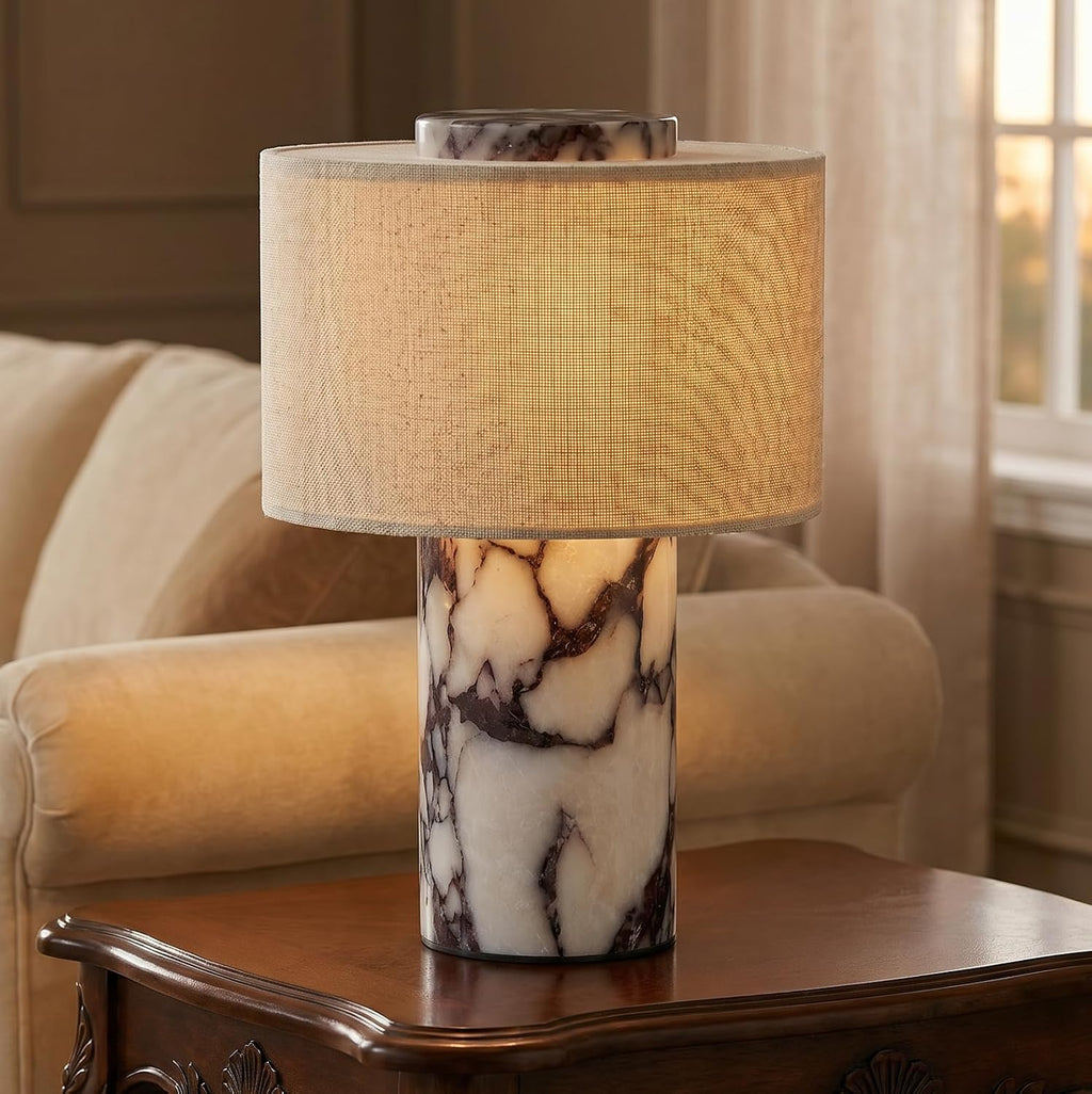 Marble Cordless Touch Table Lamp