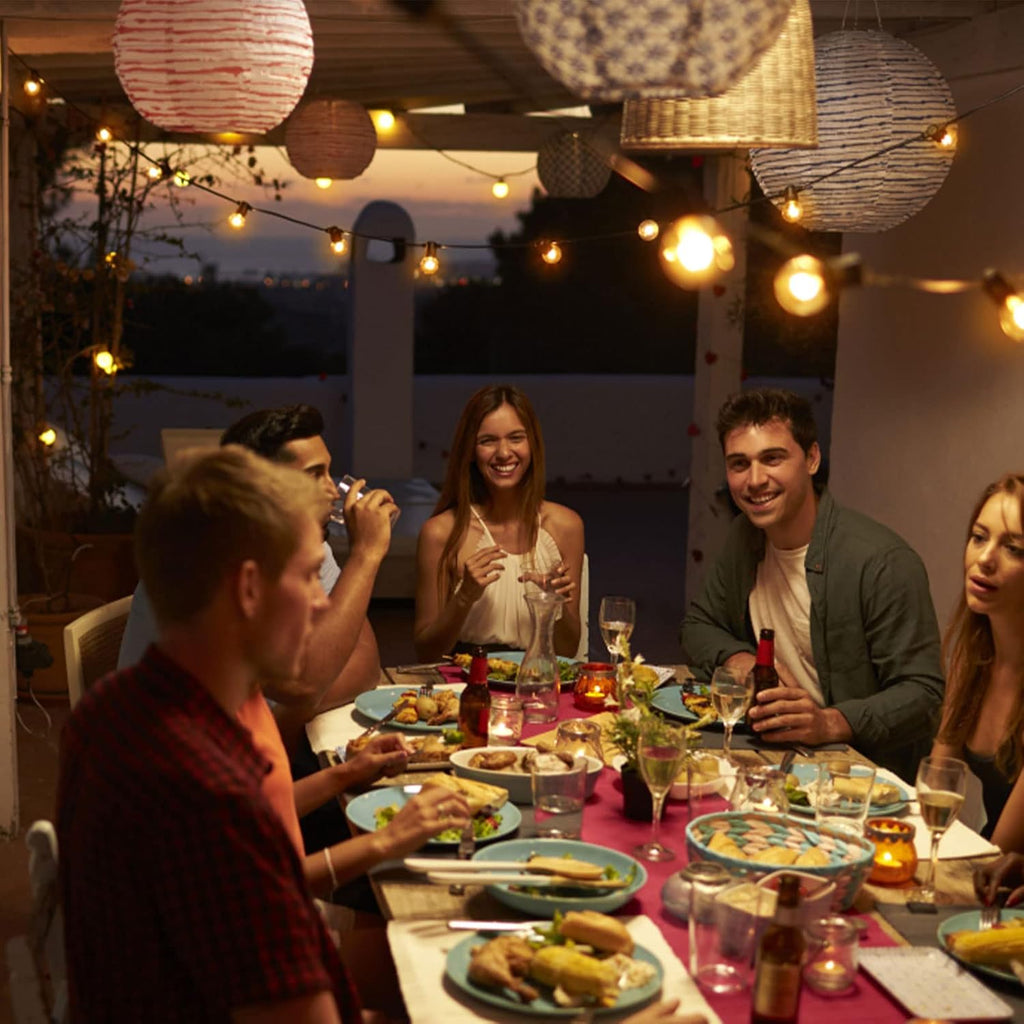 100FT Dimmable G40 Globe Patio String Lights