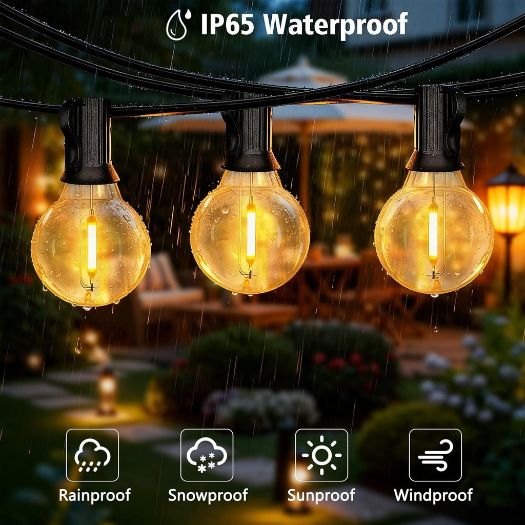 50FT APP Dimmable G40 Globe String Lights