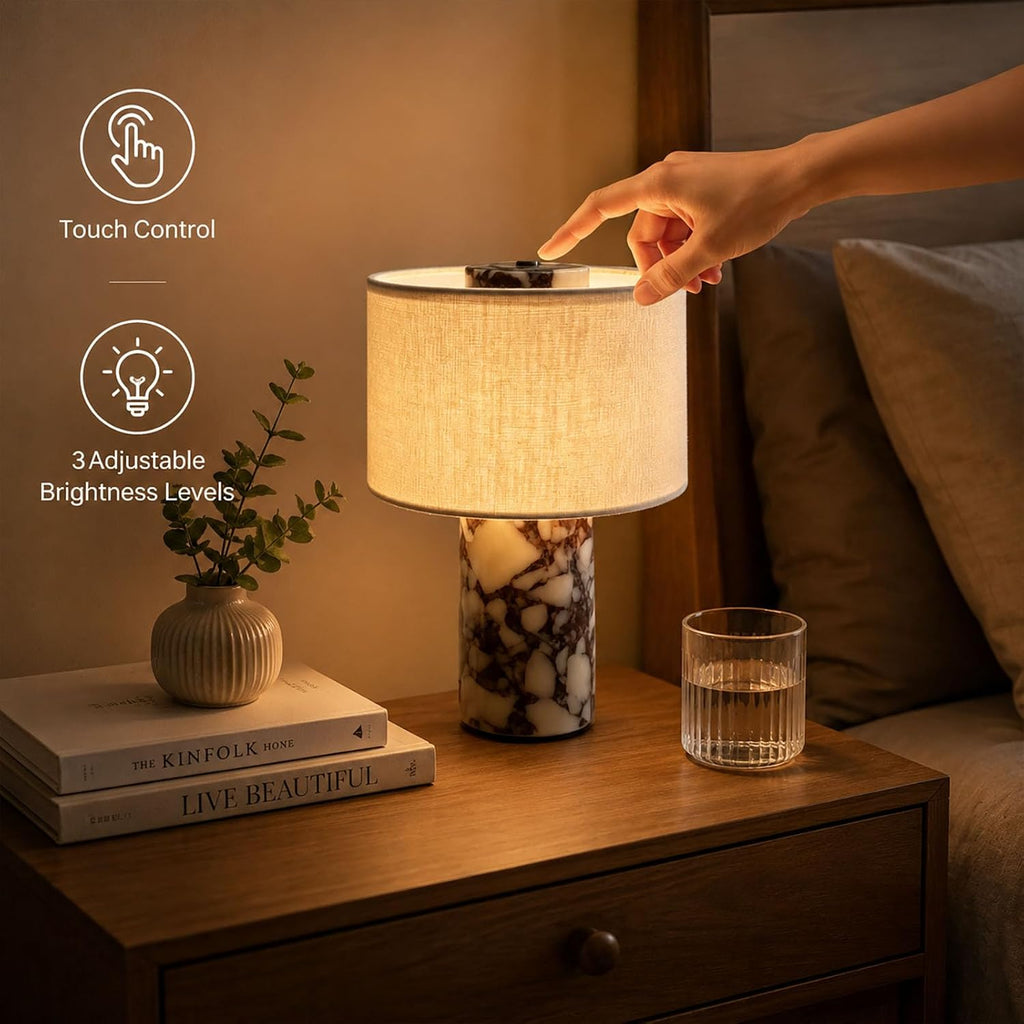 Marble Touch Control Table Lamp