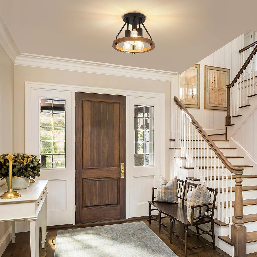 3-Light Farmhouse Ceiling Light