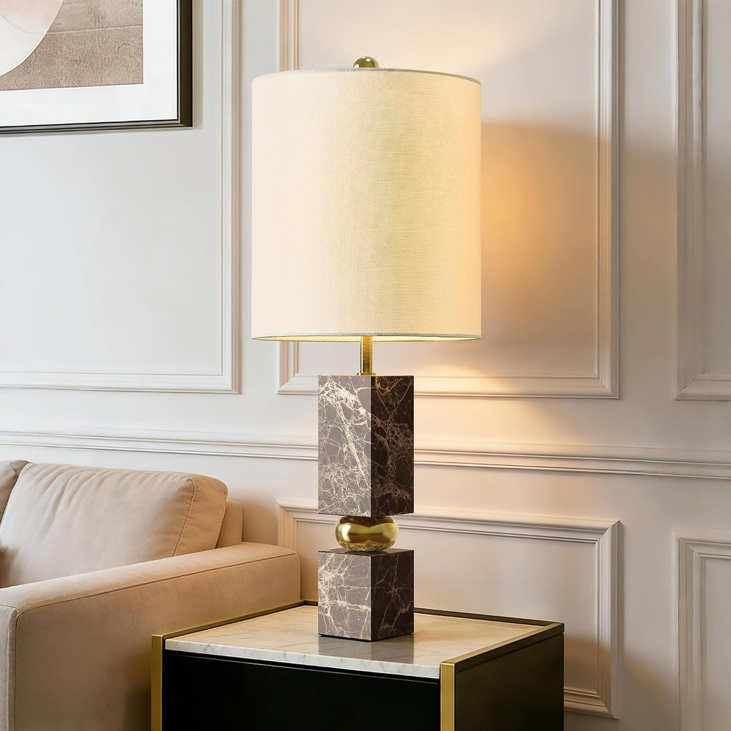 Luxury Gold Accent Marble Table Lamp