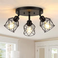 3-Light Adjustable Cage Ceiling Light