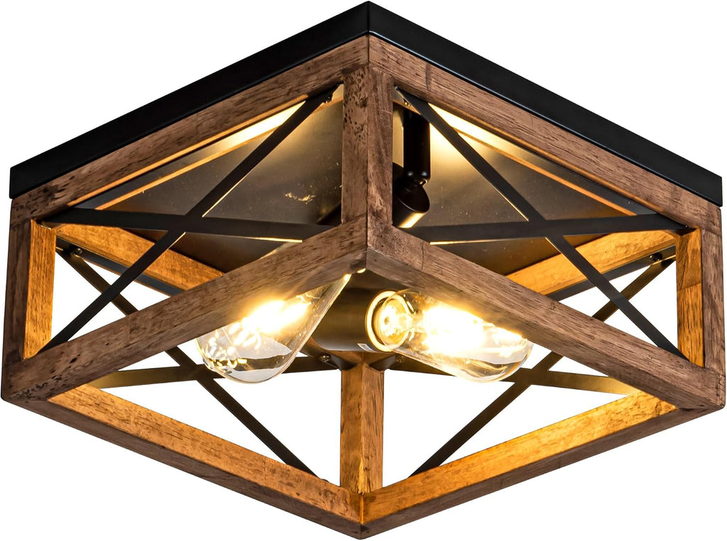 2-Light Farmhouse Ceiling Light