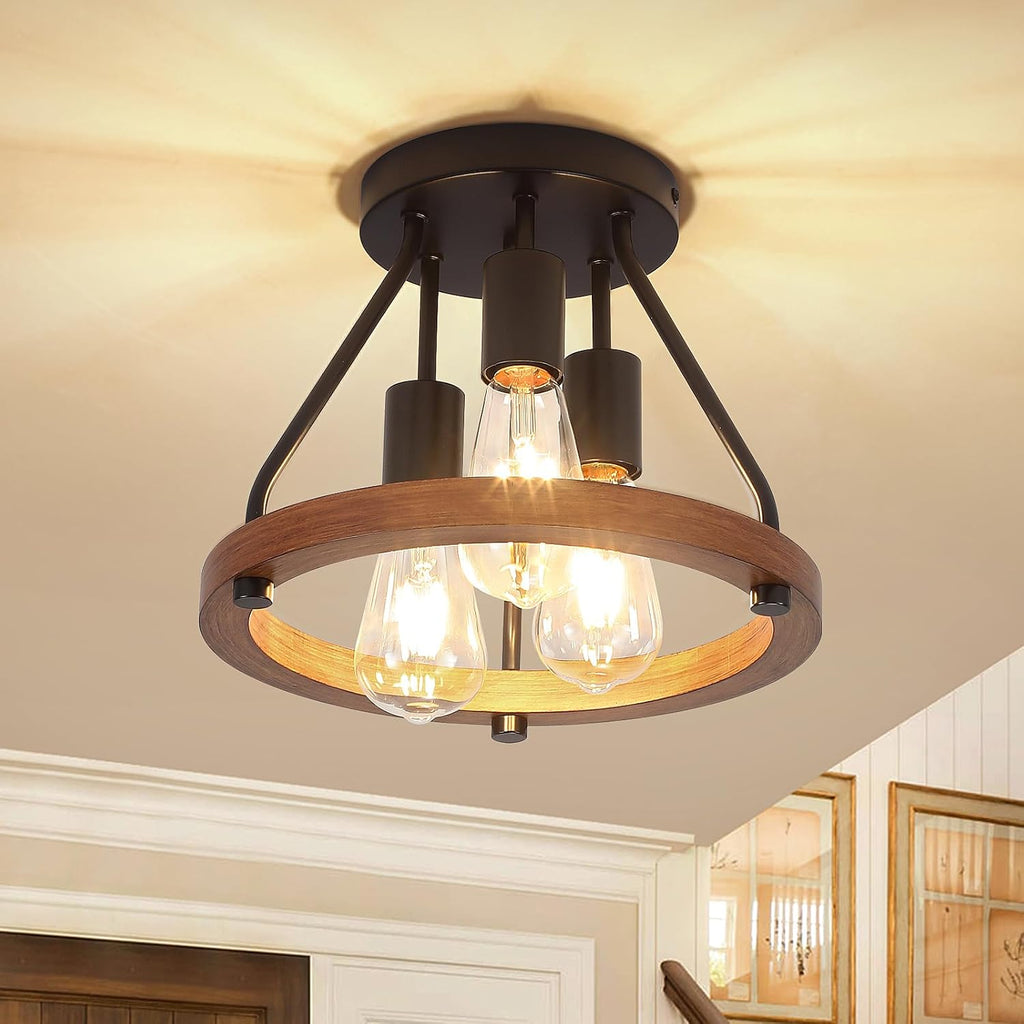 3-Light Farmhouse Ceiling Light