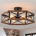 6-Light Large Farmhouse Ceiling Light