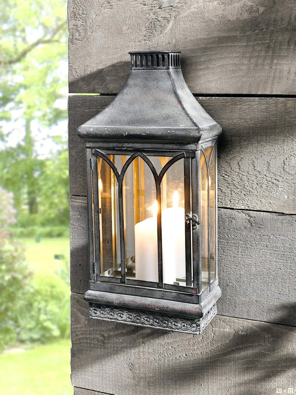 2 Large Farmhouse Wall Candle Sconces