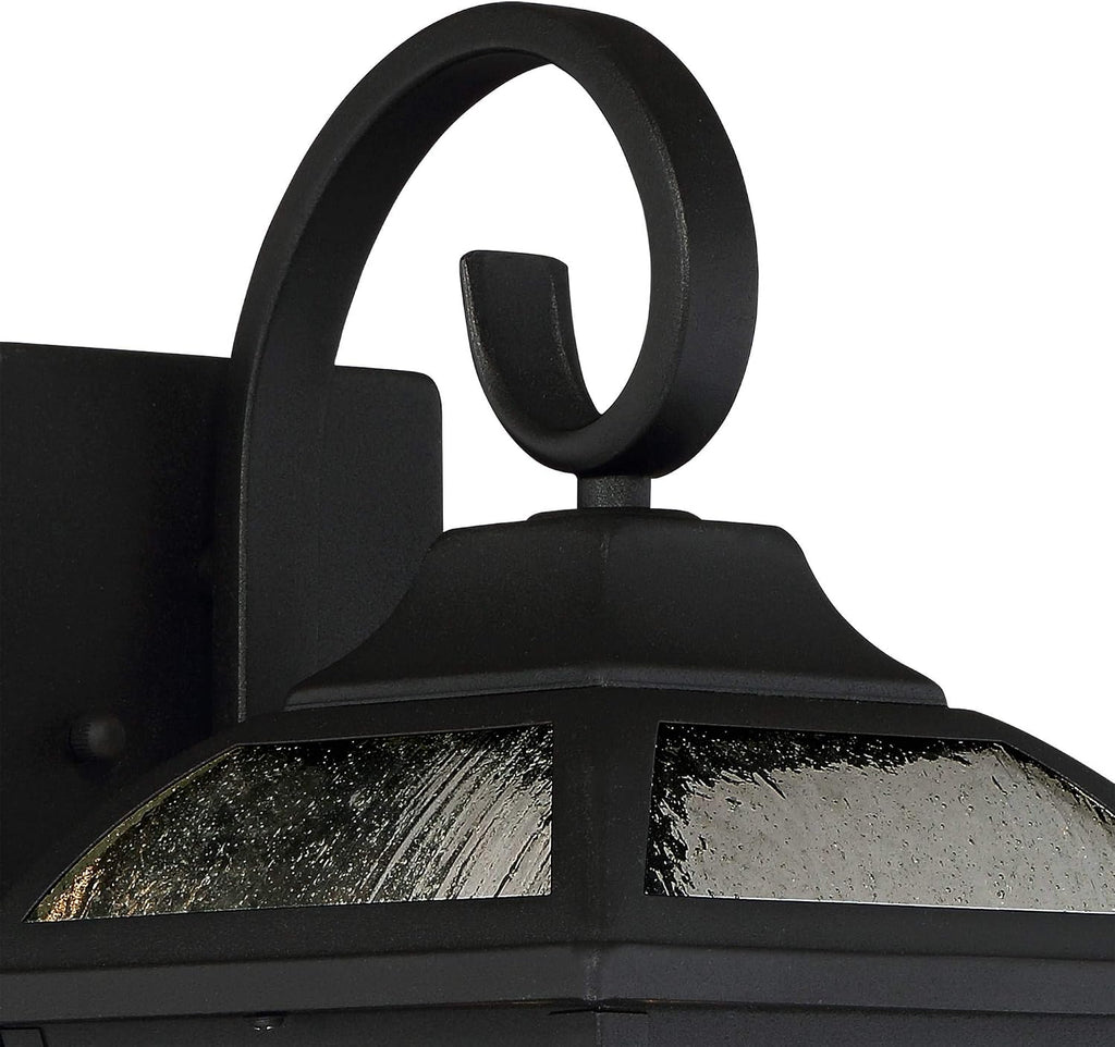 2 Black Carriage Outdoor Wall Lights