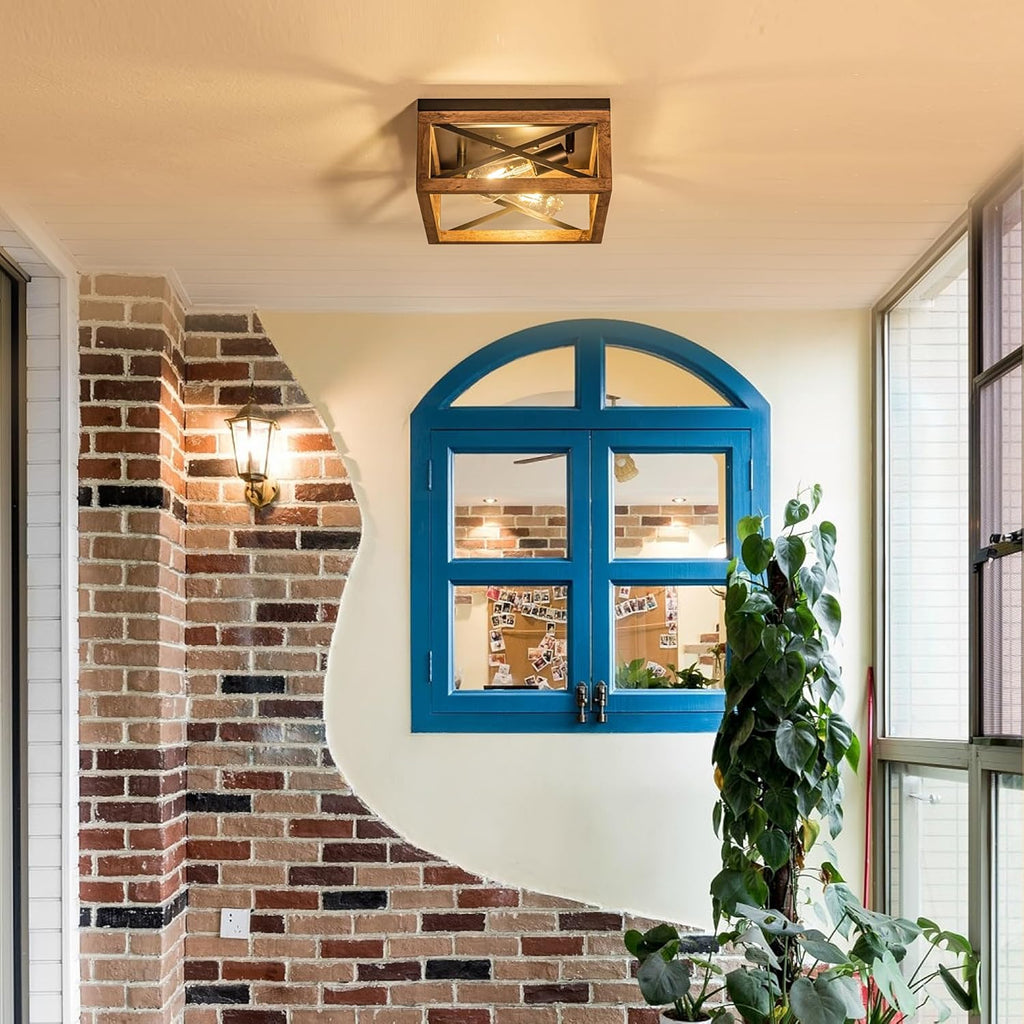 2-Light Farmhouse Ceiling Light