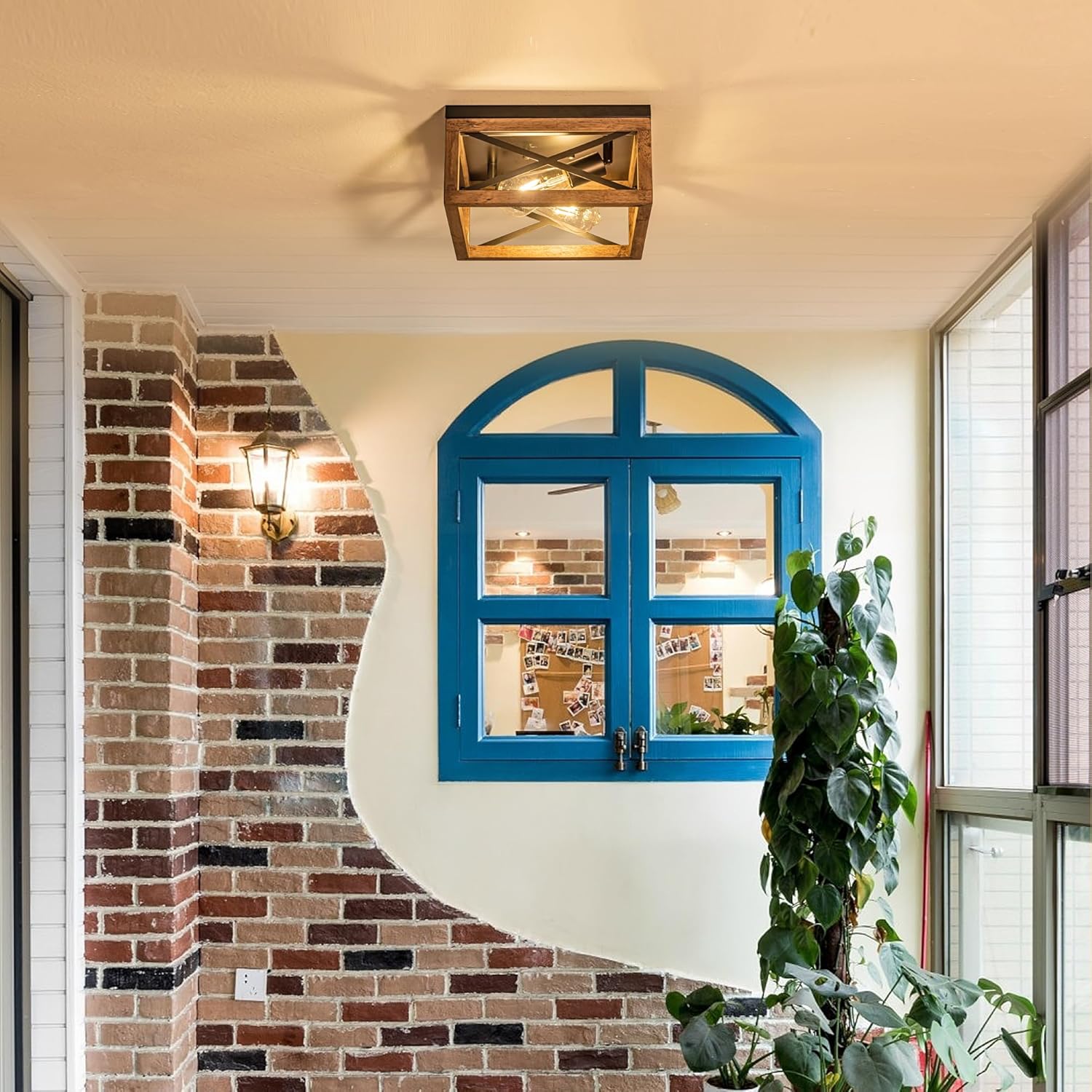2-Light Farmhouse Ceiling Light