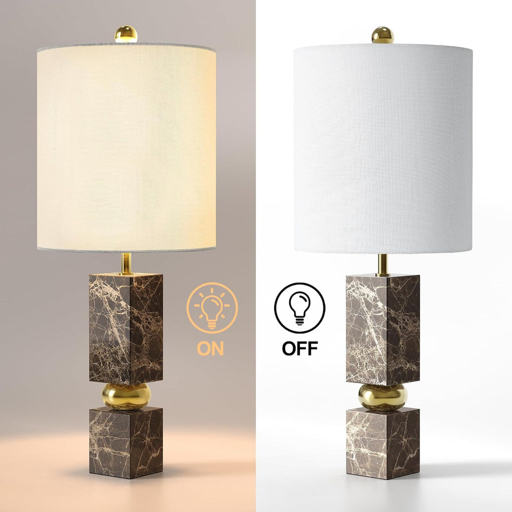 Luxury Gold Accent Marble Table Lamp