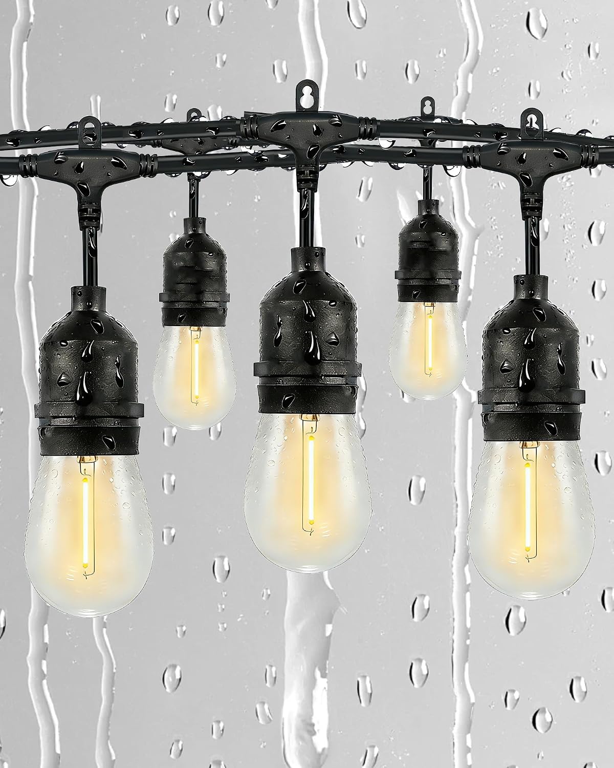 25FT Dimmable Edison Outdoor Patio String Lights