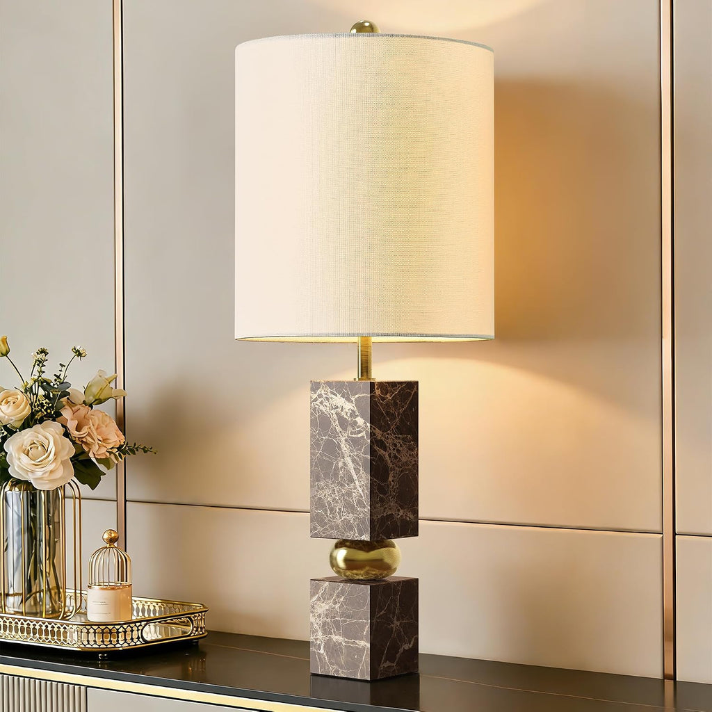 Luxury Gold Accent Marble Table Lamp