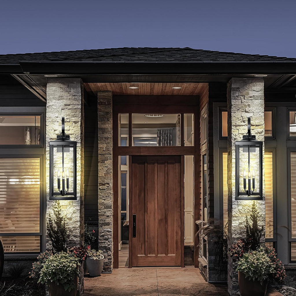 2 Extra Large 3-Light Outdoor Wall Lanterns